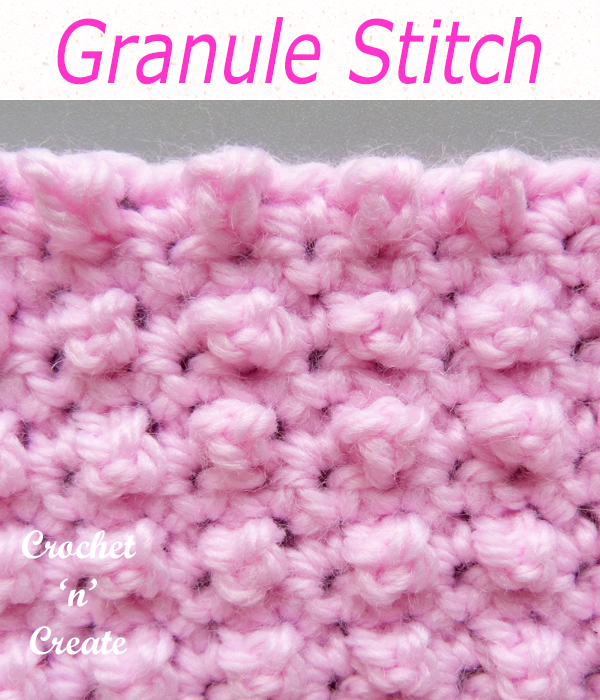 crochet granule stitch tutorial