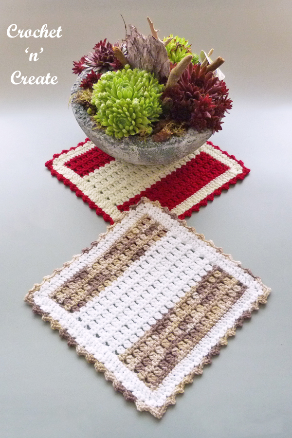 picot peaks plant-pot mat