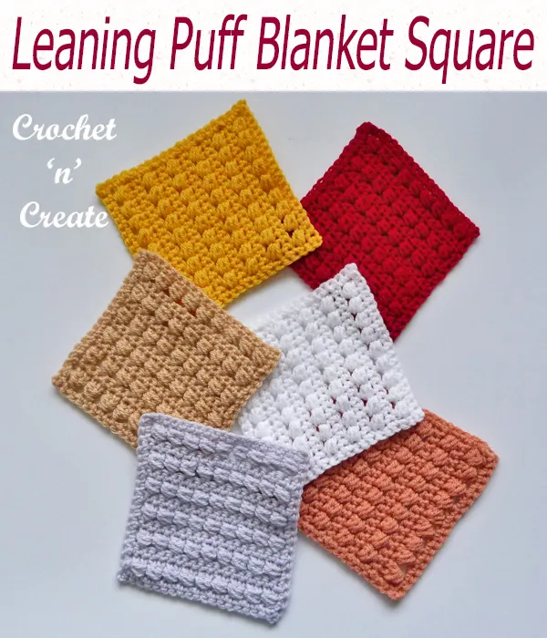 leaning puff blanket square