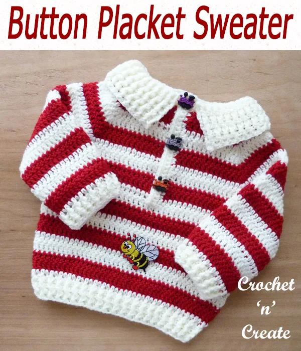 baby placket sweater