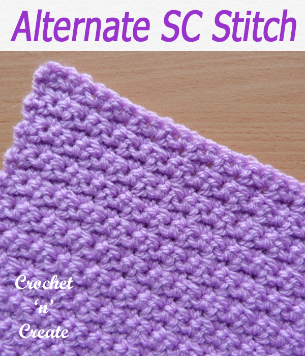 alternate single crochet