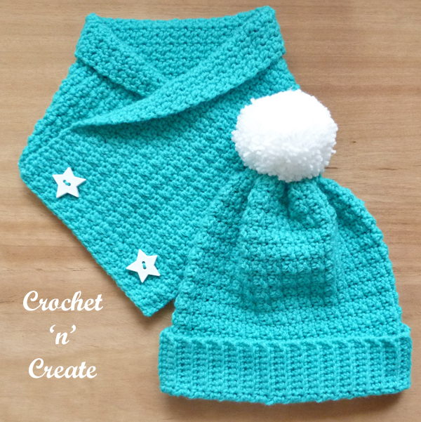 crochet crinkle cowl-hat