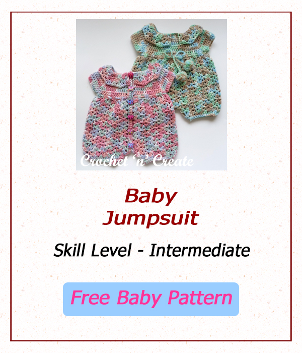 free crochet baby jumpsuit