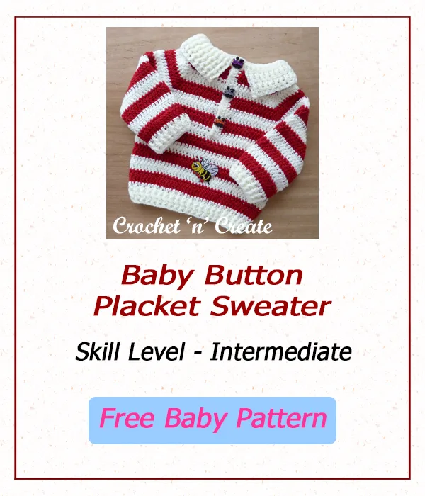 Free Baby button placket sweater