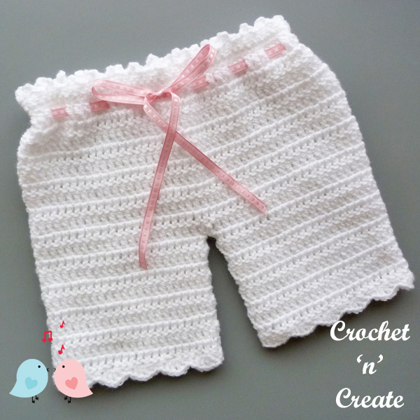 free baby crochet pants pattern