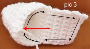 free crochet shape foot bootie