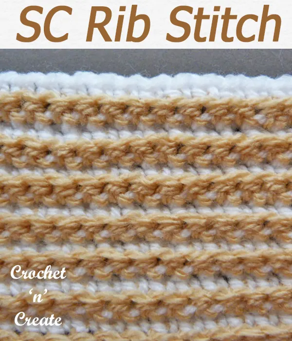 single crochet rib