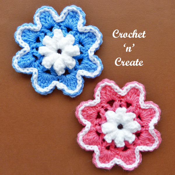 sweet crochet flower pattern