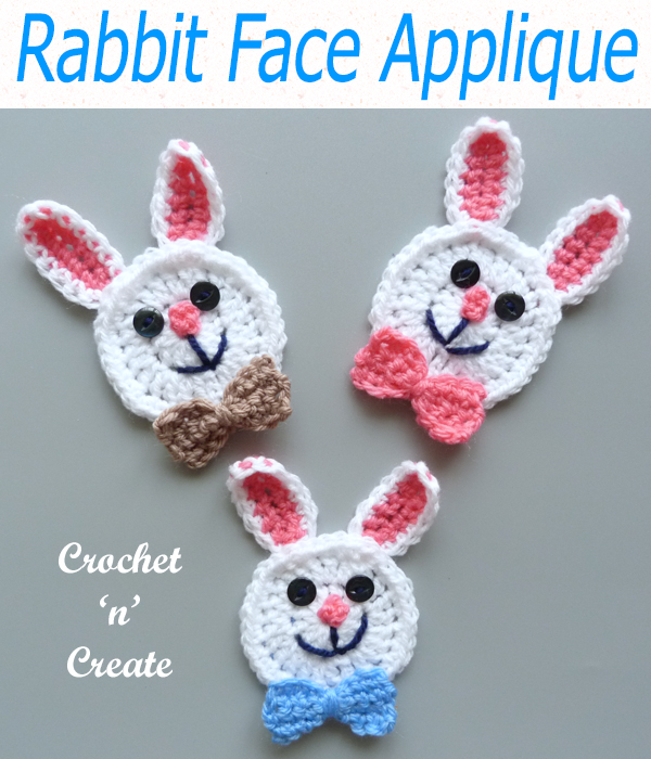 rabbit face applique