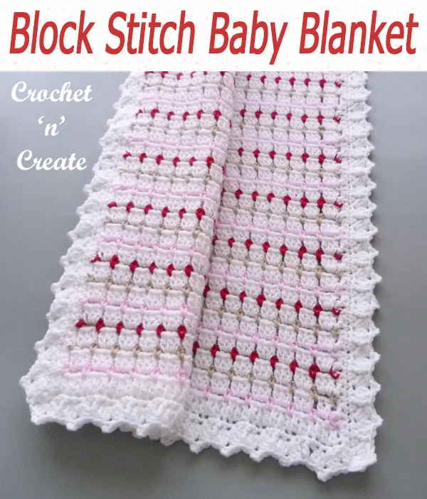 block stitch baby blanket