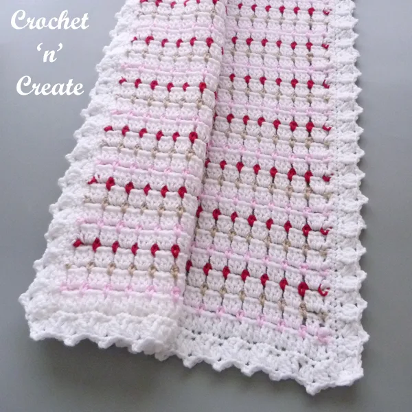 block stitch baby blanket