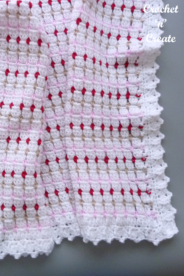 block stitch baby blanket