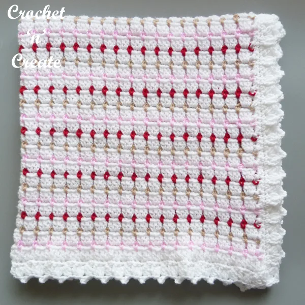 square folded baby blanket