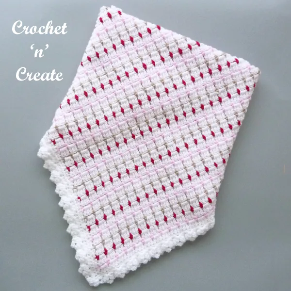 Kerchief folded baby blanket