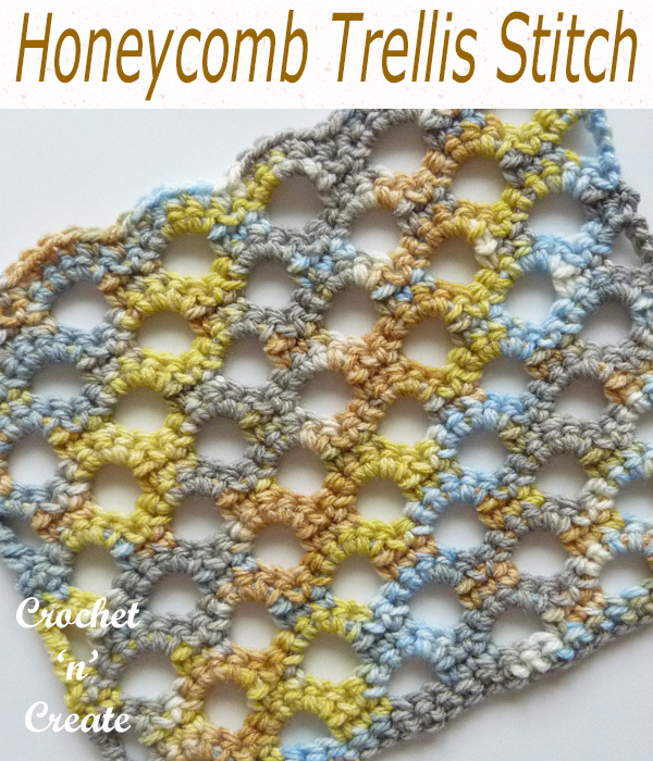 honeycomb trellis stitch