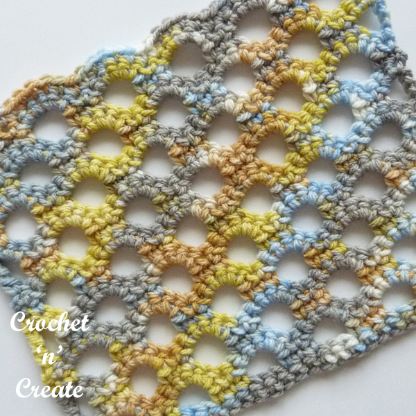 crochet honeycomb trellis tutorial