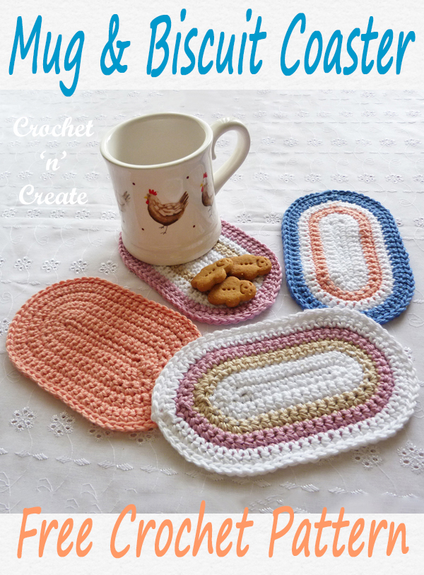 crochet mug-biscuit coaster