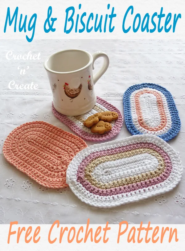 crochet mug-biscuit coaster