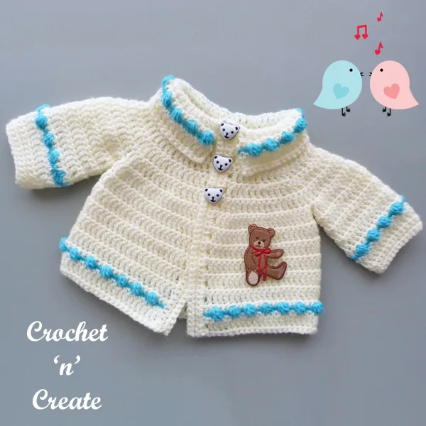 premature crochet cardigan