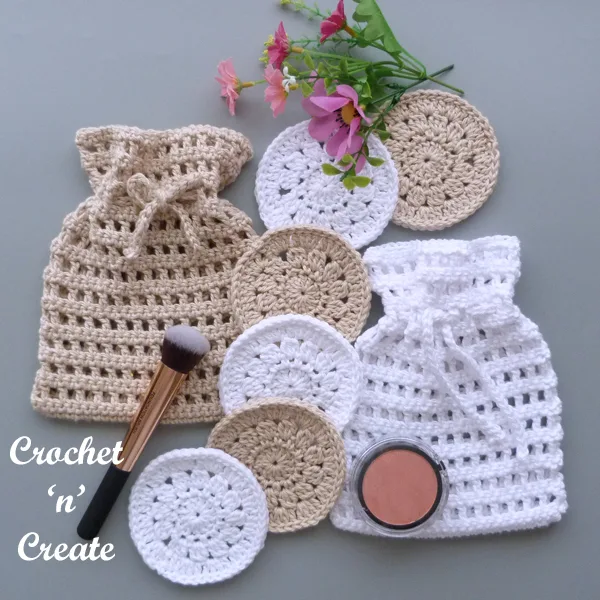 crochet scrubby holder set