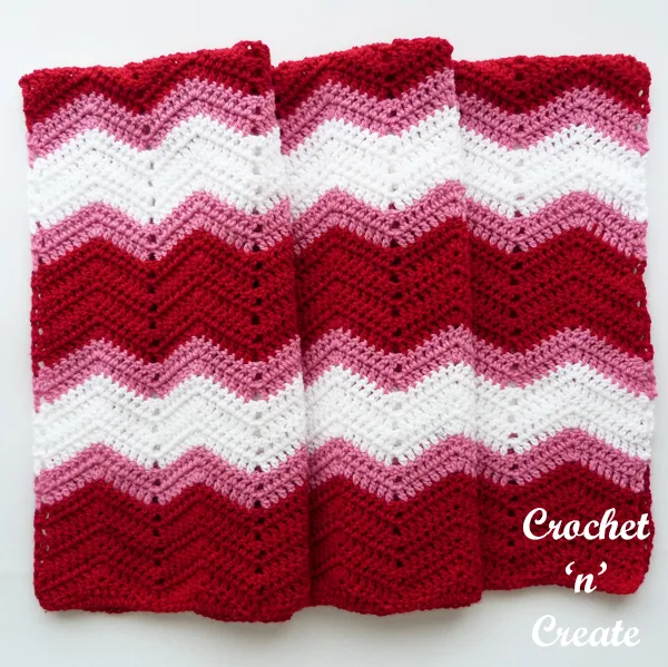 crochet zig zag lapghan