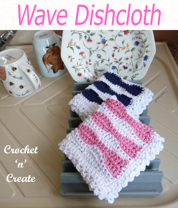 wave dishcloth