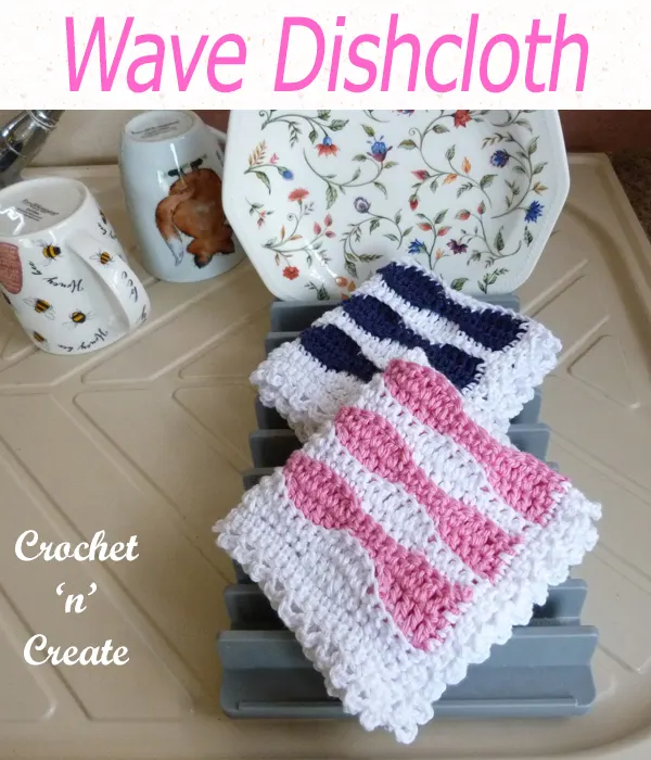 wave dishcloth