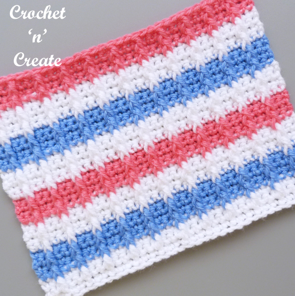 crochet bar stitch tutorial