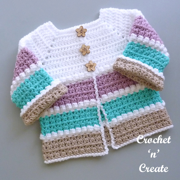 bobble in-between baby cardigan