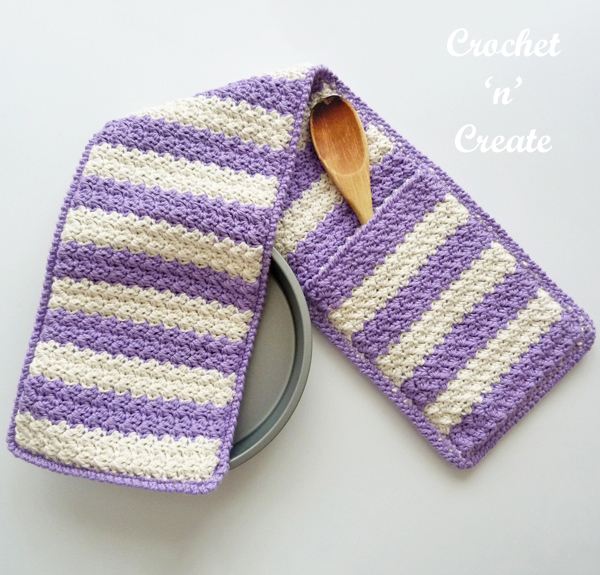 crochet double oven glove