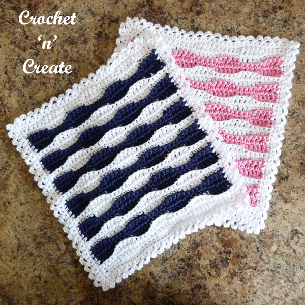 wave dishcloth