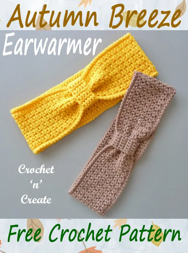 autumn breeze crochet earwarmer