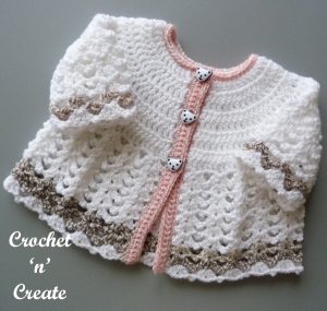 Crochet Angel Cardigan Pattern - Free Baby Pattern on Crochet 'n' Create