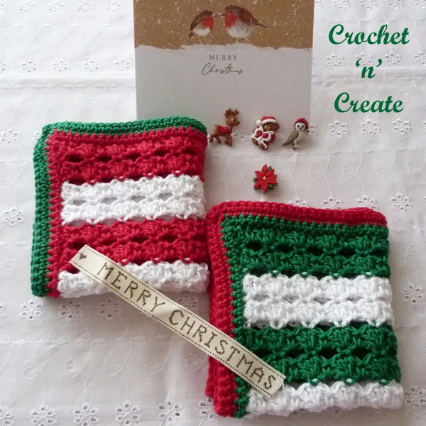 christmas dishcloth crochet pattern