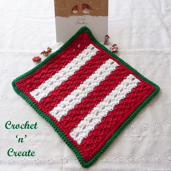 festive dishcloth