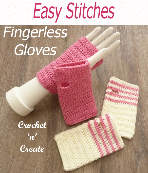 easy stitches fingerless gloves