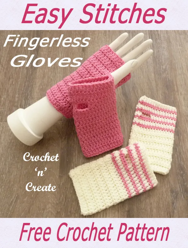 easy stitches fingerless gloves