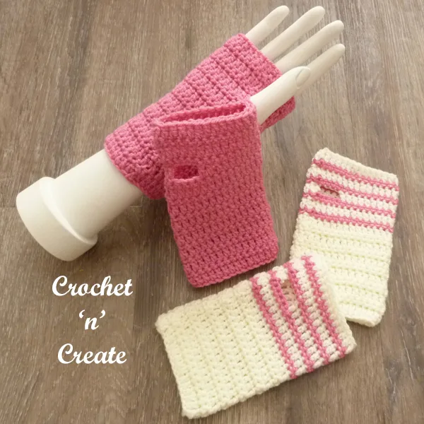 easy stitches fingerless gloves