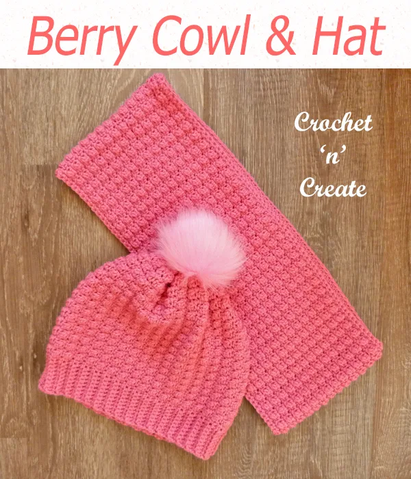 crochet berry cowl-hat