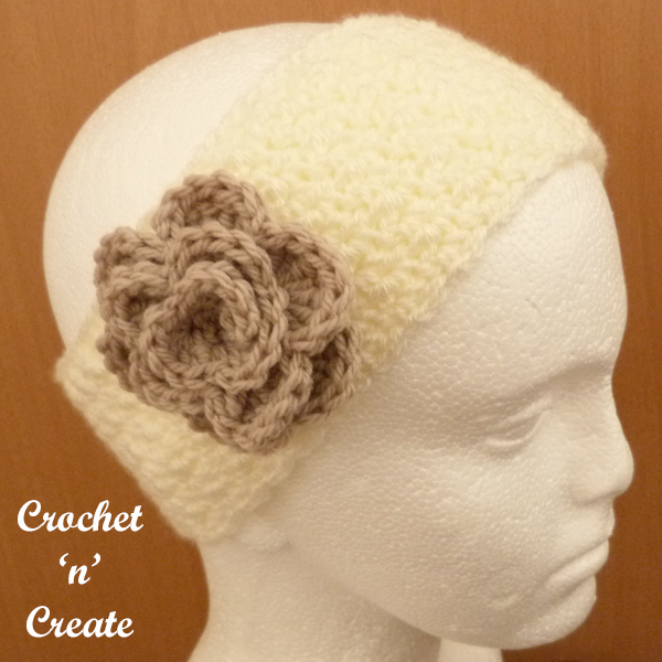 cream ear warmer