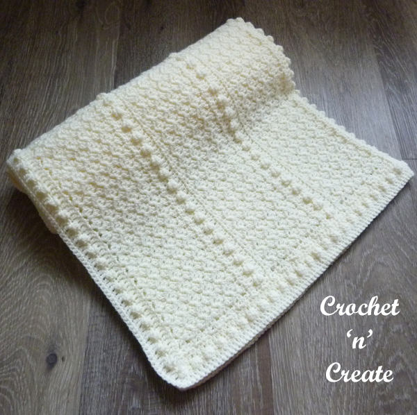 crochet soft textured blanket