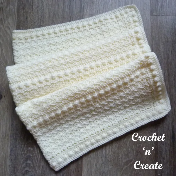 crochet soft textured blanket