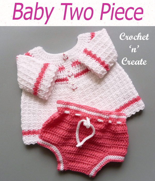 crochet baby two piece