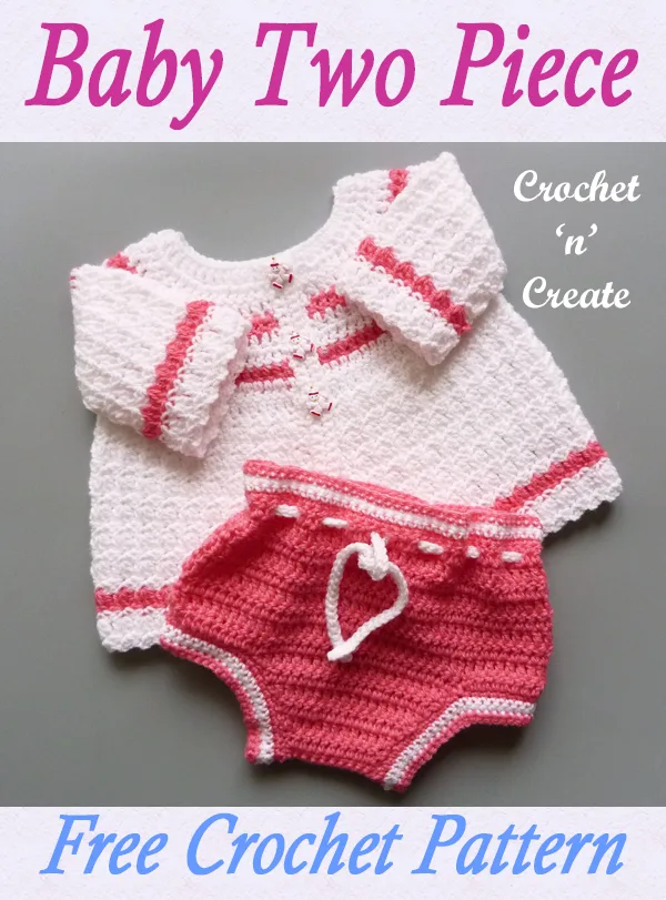 crochet baby two piece