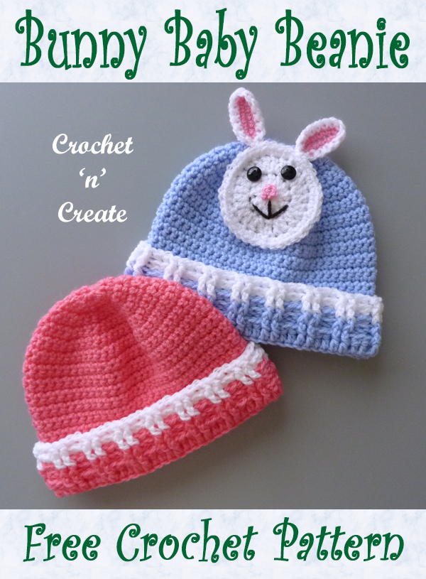 bunny baby beanie pattern