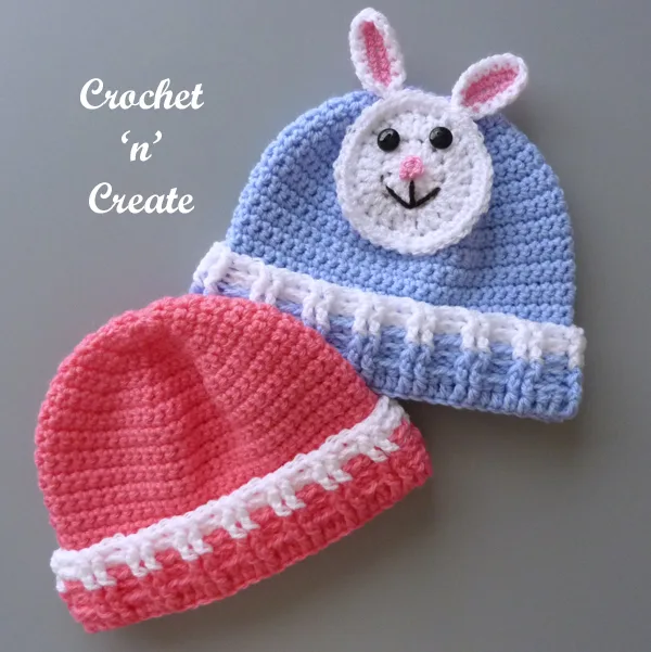 bunny baby beanie pattern