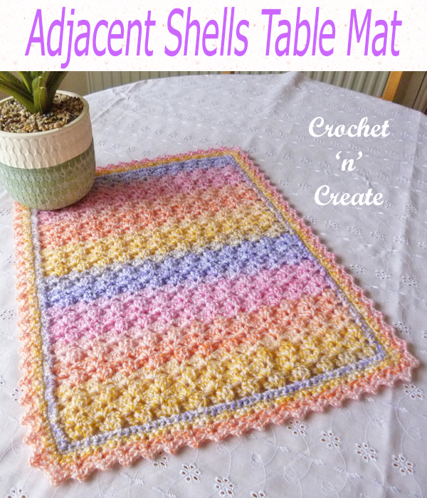 adjacent shells table mat