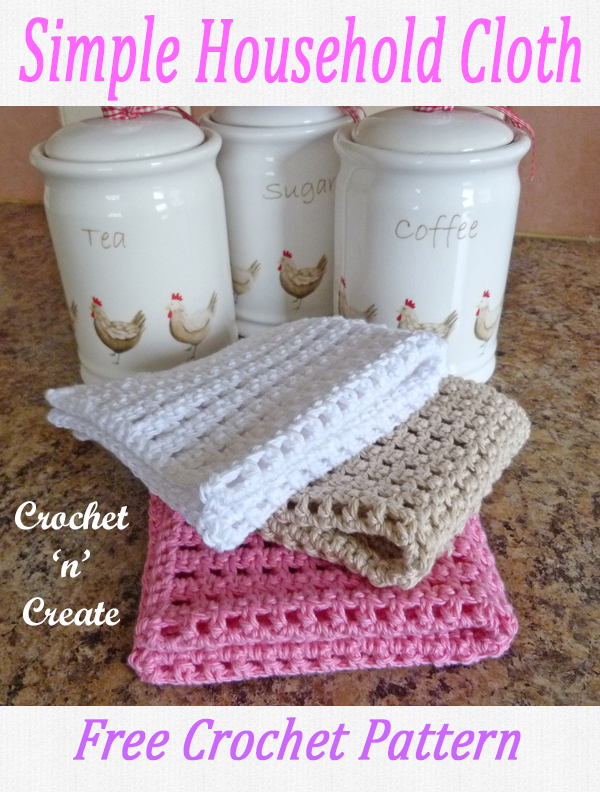 simple household crochet cloth