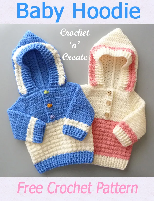 crochet baby hooded sweater