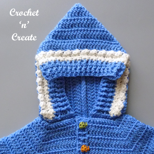 baby hoodie blue hood